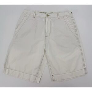 Tommy Bahama "Relax" Shorts "Bleached Bone" Silk & Cotton Blend Mens 36 x 10